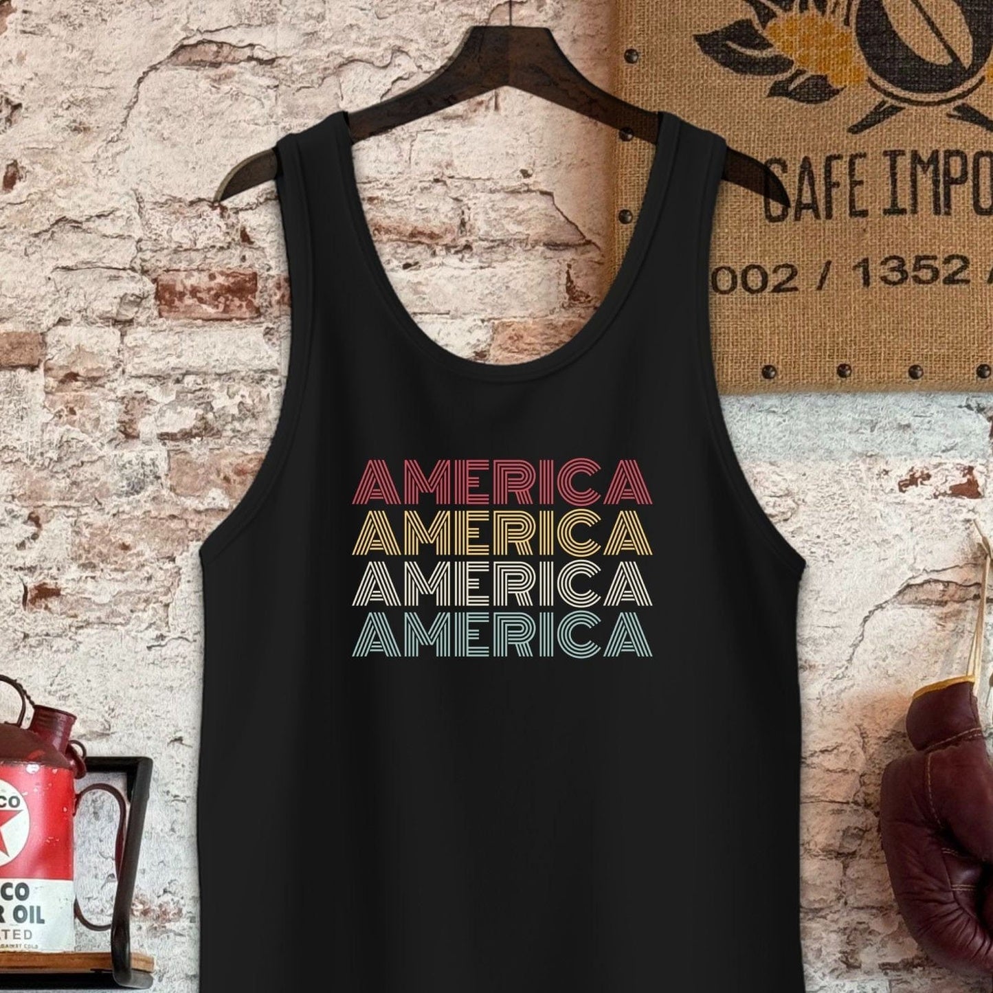 Tank Top / S / Black American Pride Shirt