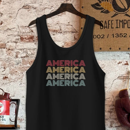 Tank Top / S / Black American Pride Shirt