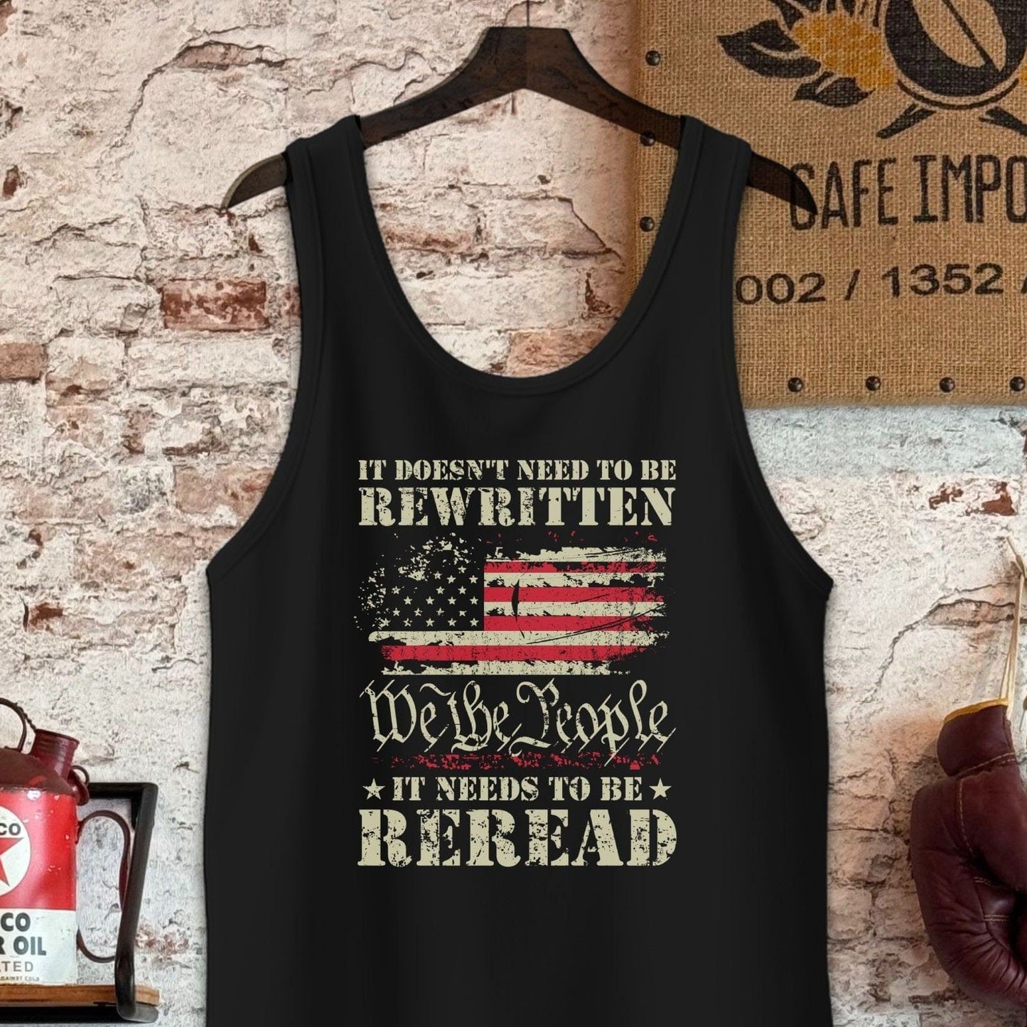 Tank Top / S / Black It Needs To Be Reread Shirt