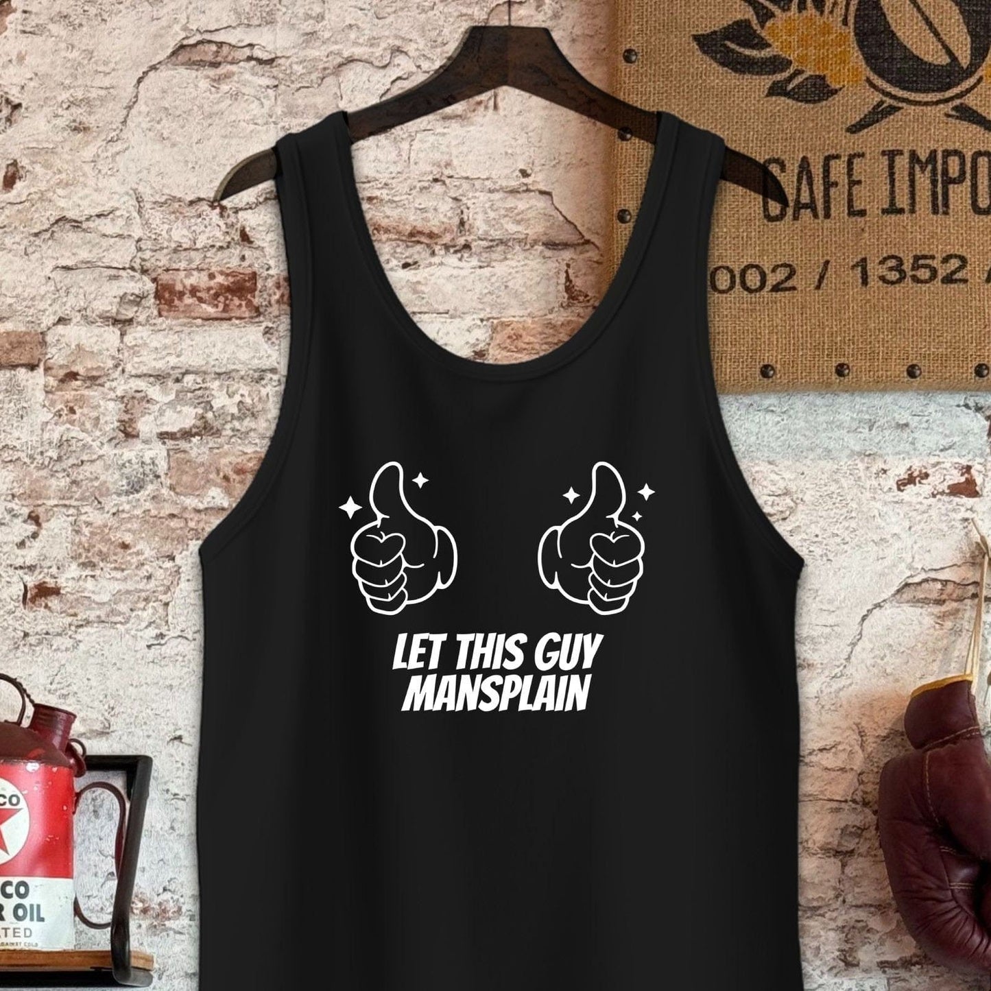 Tank Top / S / Black Let This Guy Mansplain Shirt