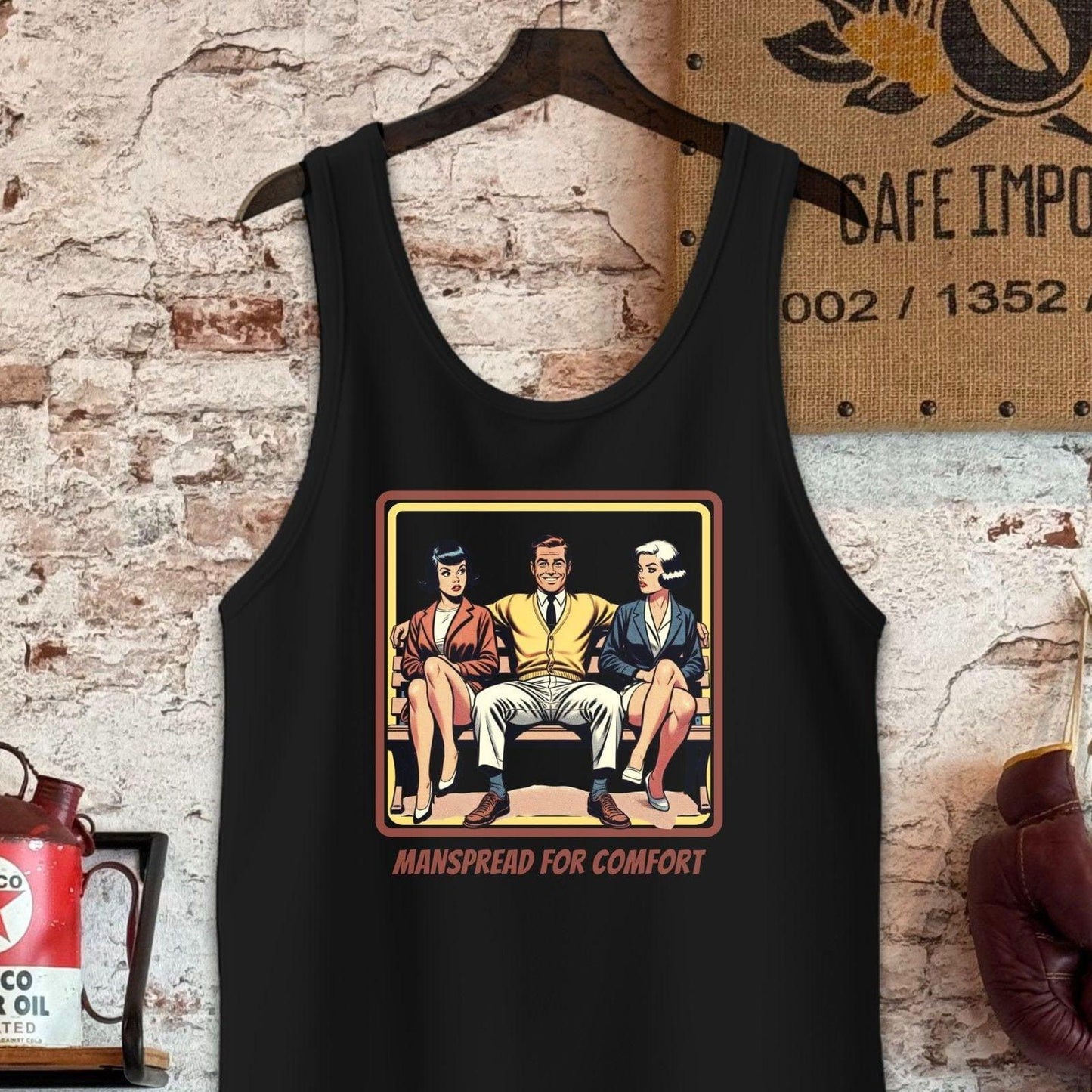 Tank Top / S / Black Manspread For Comfort T-Shirt