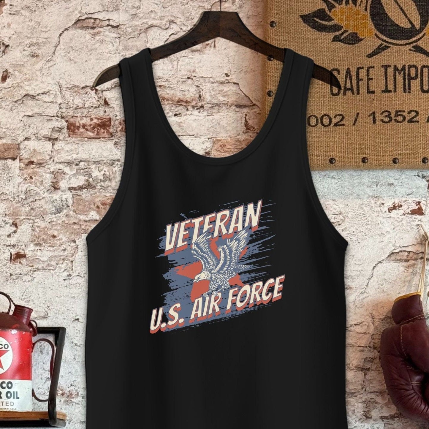 Tank Top / S / Black U.S. Air Force Veteran Shirt