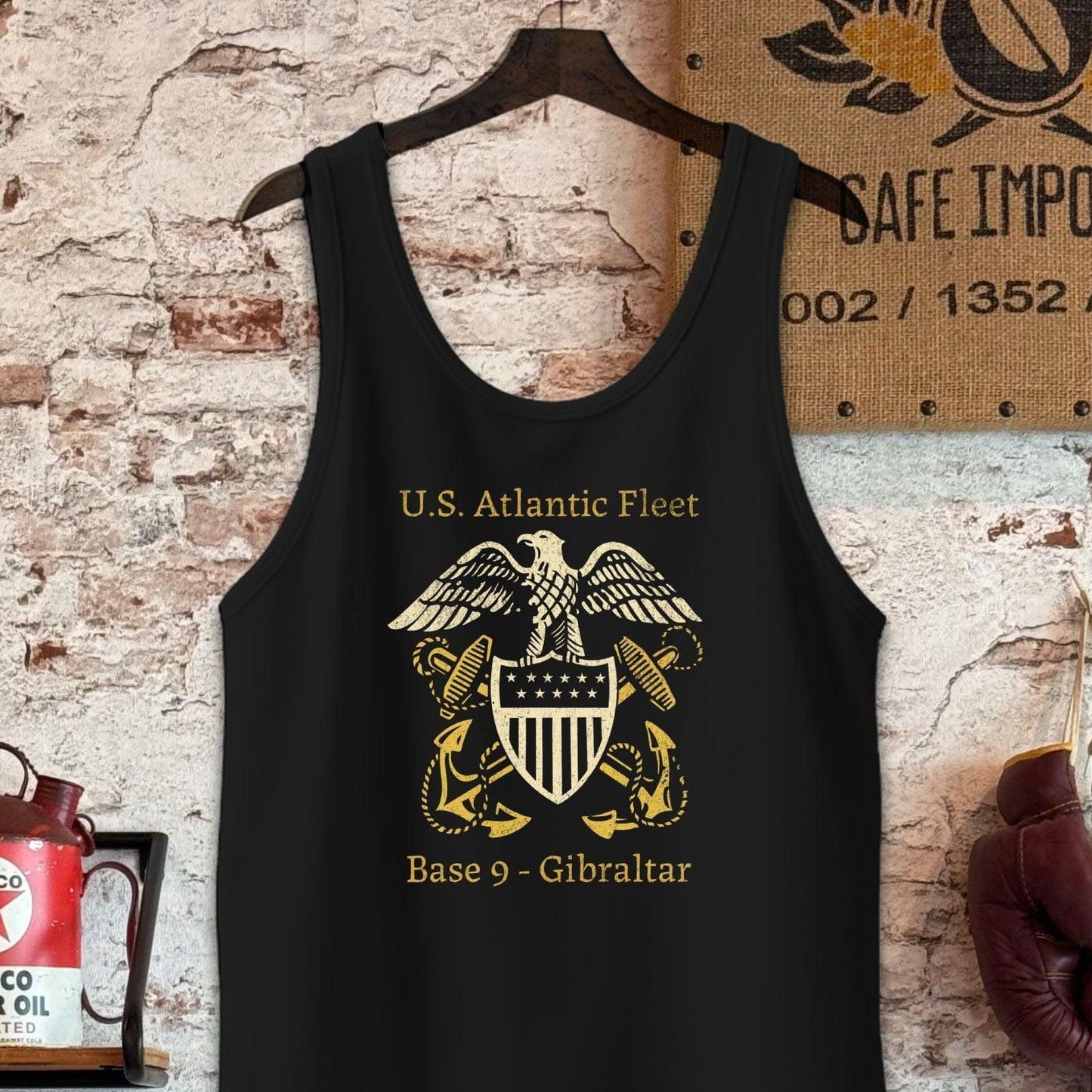 Tank Top / S / Black U.S. Atlantic Fleet Shirt