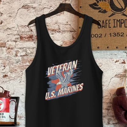 Tank Top / S / Black U.S. Marines Veteran Shirt