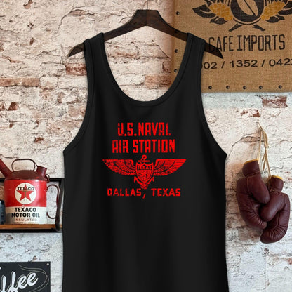 Tank Top / S / Black U.S. Naval Air Station Dallas, TX Shirt