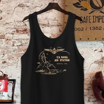 Tank Top / S / Black U.S. Naval Air Station Shirt