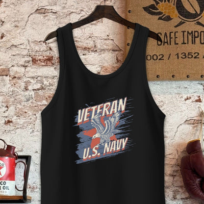 Tank Top / S / Black U.S. Navy Veteran Shirt