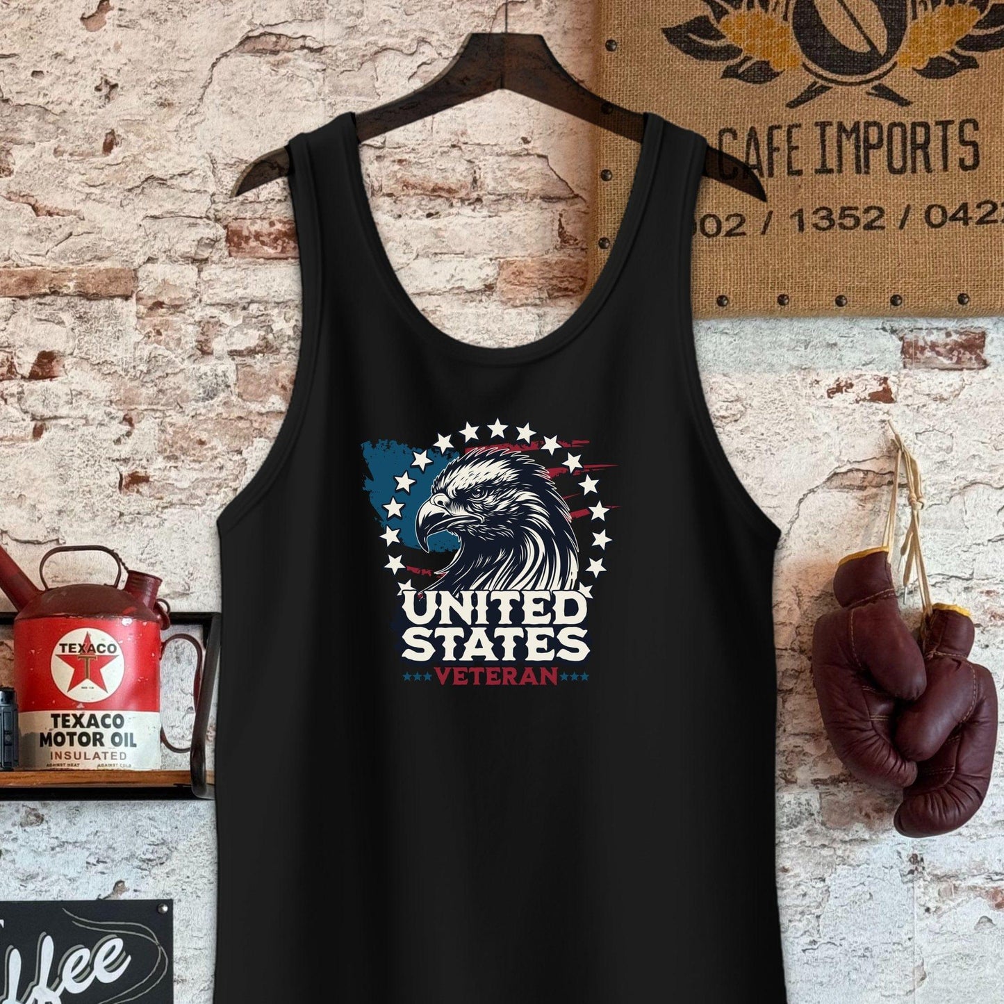 Tank Top / S / Black United States Veteran Shirt