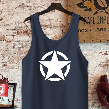 Tank Top / S / Navy Army Star Shirt