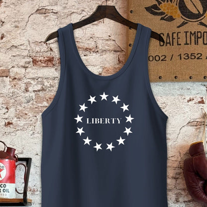 Tank Top / S / Navy Liberty and Stars Shirt