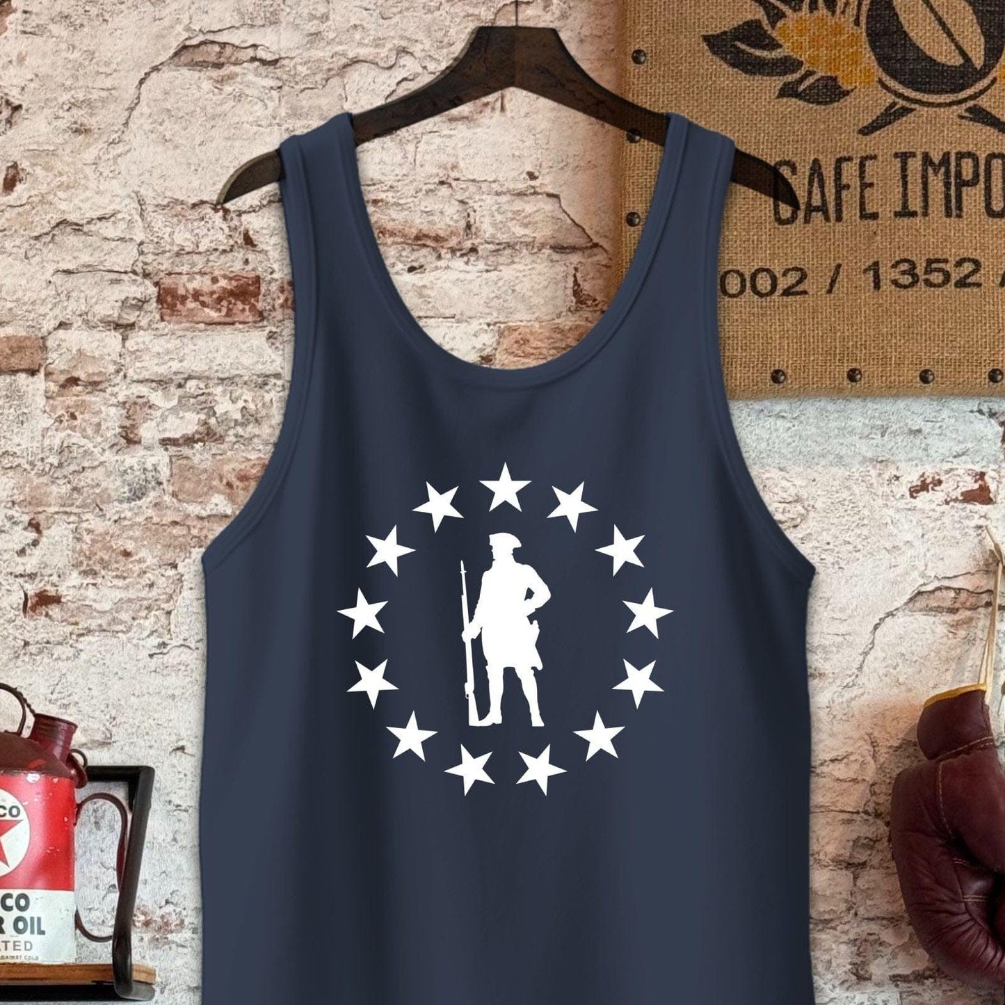 Tank Top / S / Navy Revolutionary Patriot Shirt