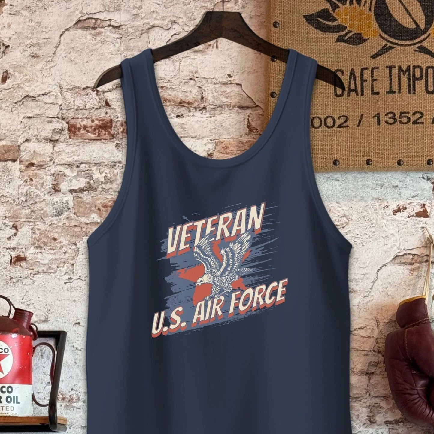 Tank Top / S / Navy U.S. Air Force Veteran Shirt