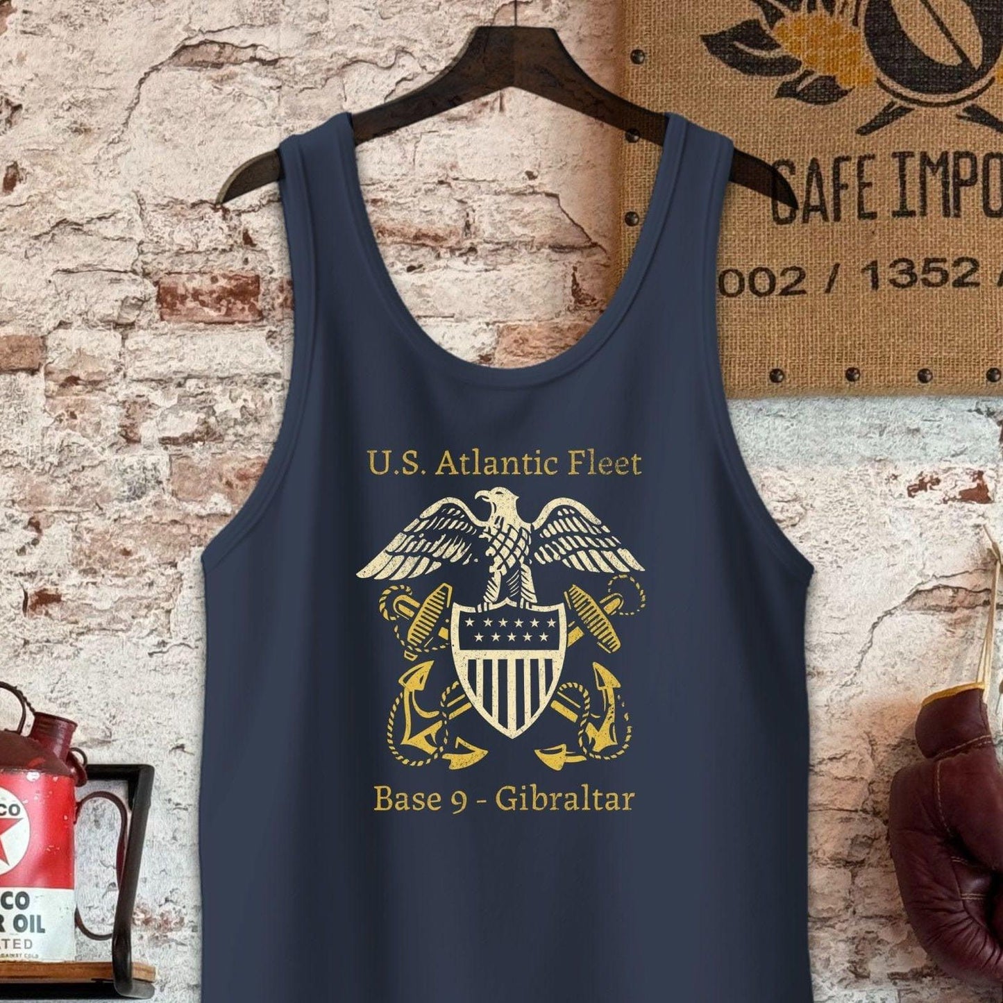 Tank Top / S / Navy U.S. Atlantic Fleet Shirt