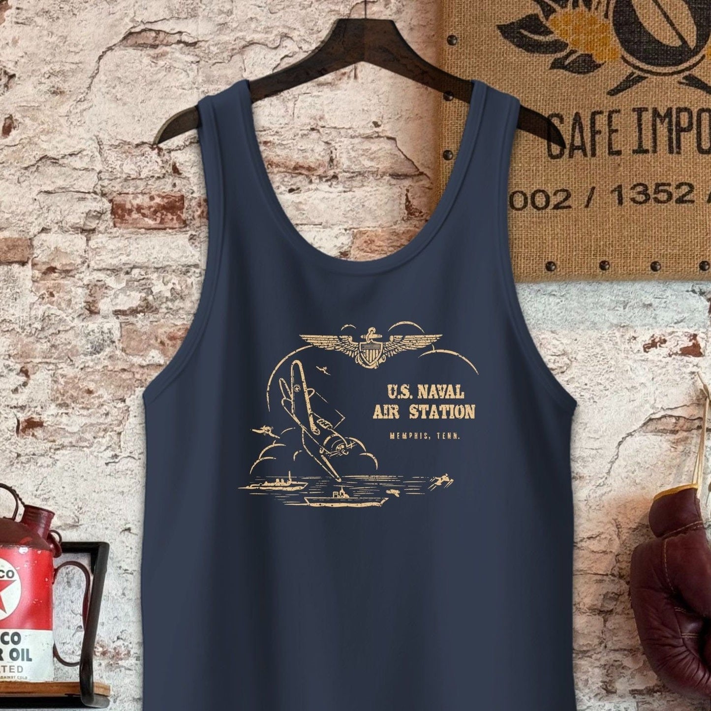 Tank Top / S / Navy U.S. Naval Air Station Shirt