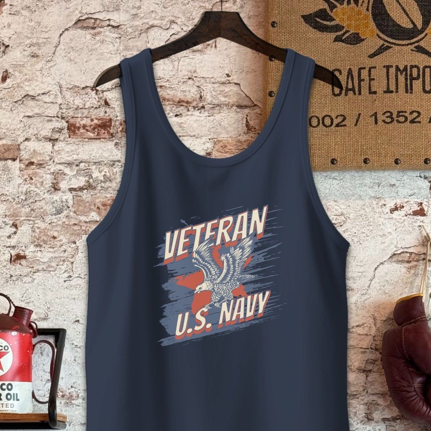 Tank Top / S / Navy U.S. Navy Veteran Shirt