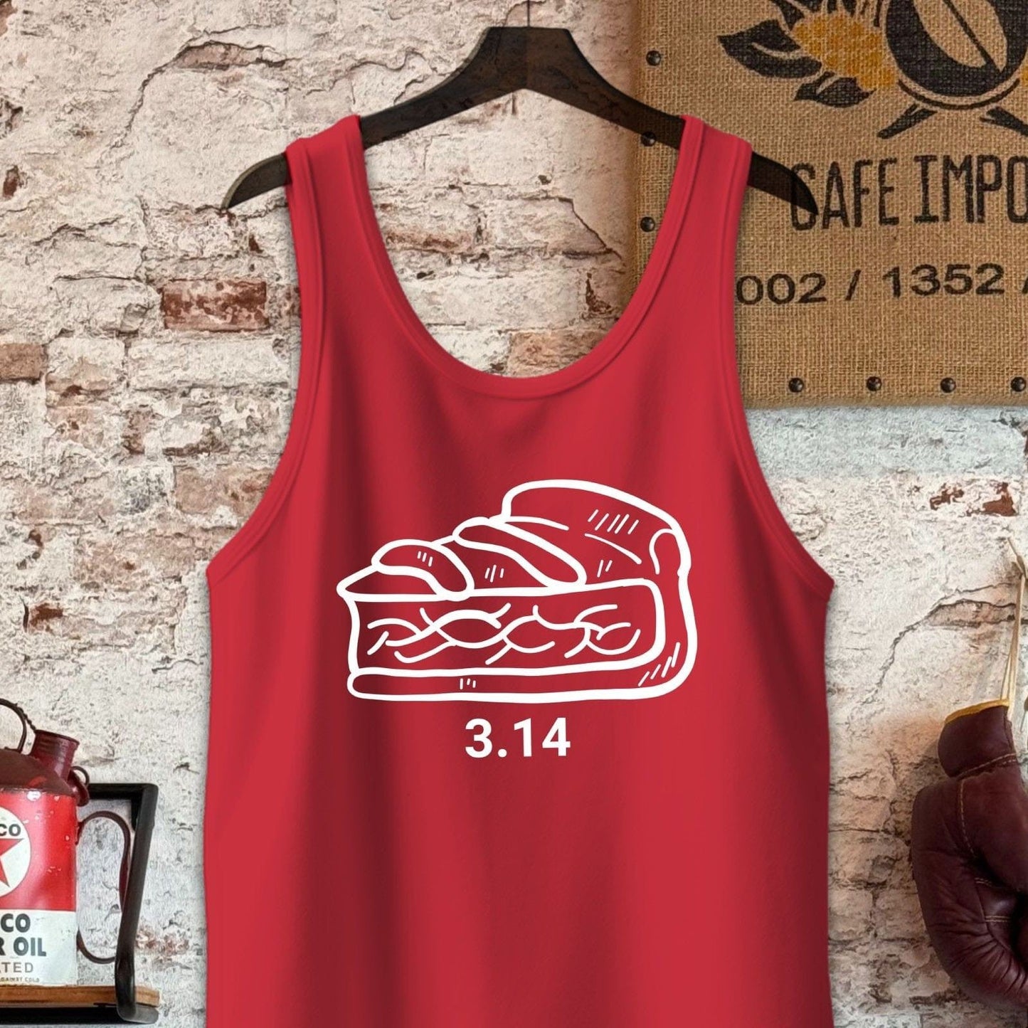 Tank Top / S / Red Pie 3.14 Shirt