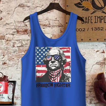 Tank Top / S / True Royal George Washington Freedom Fighter Shirt