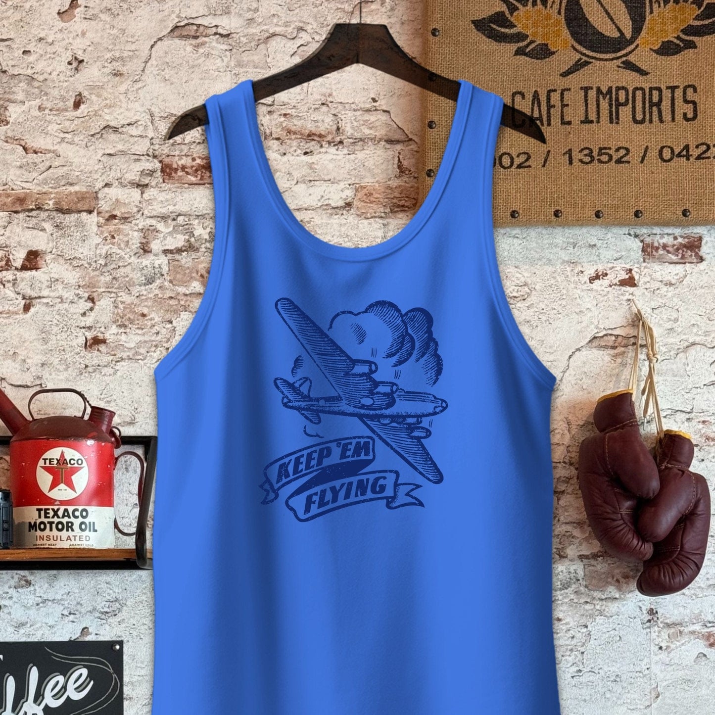 Tank Top / S / True Royal Triblend Keep 'Em Flying Shirts