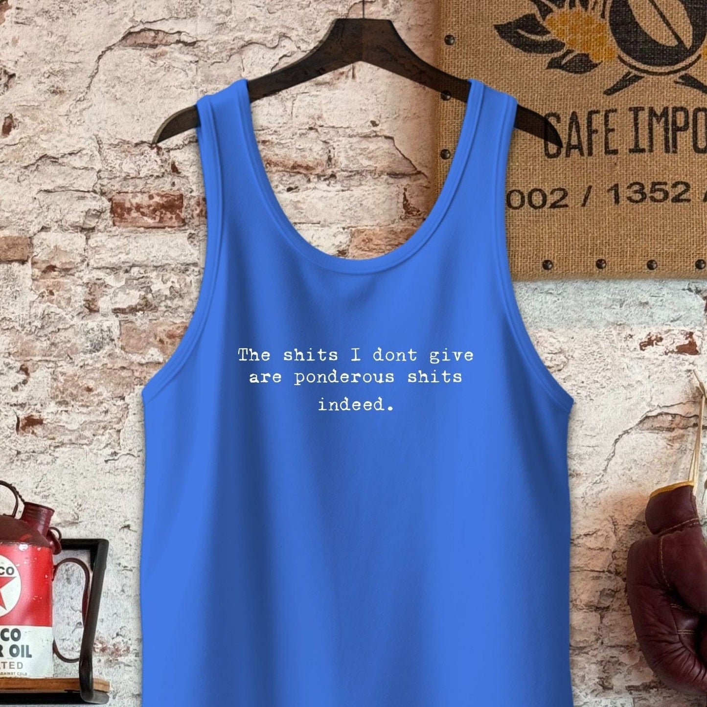 Tank Top / S / True Royal Triblend The Shits I Dont Give Shirt