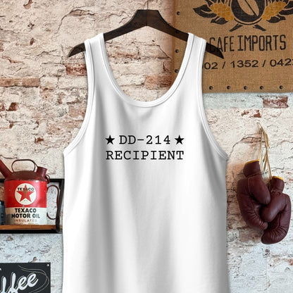 Tank Top / S / White DD-214 Recipient Shirts