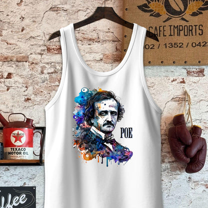 Tank Top / S / White Edgar Allan Poe Artistic Shirt