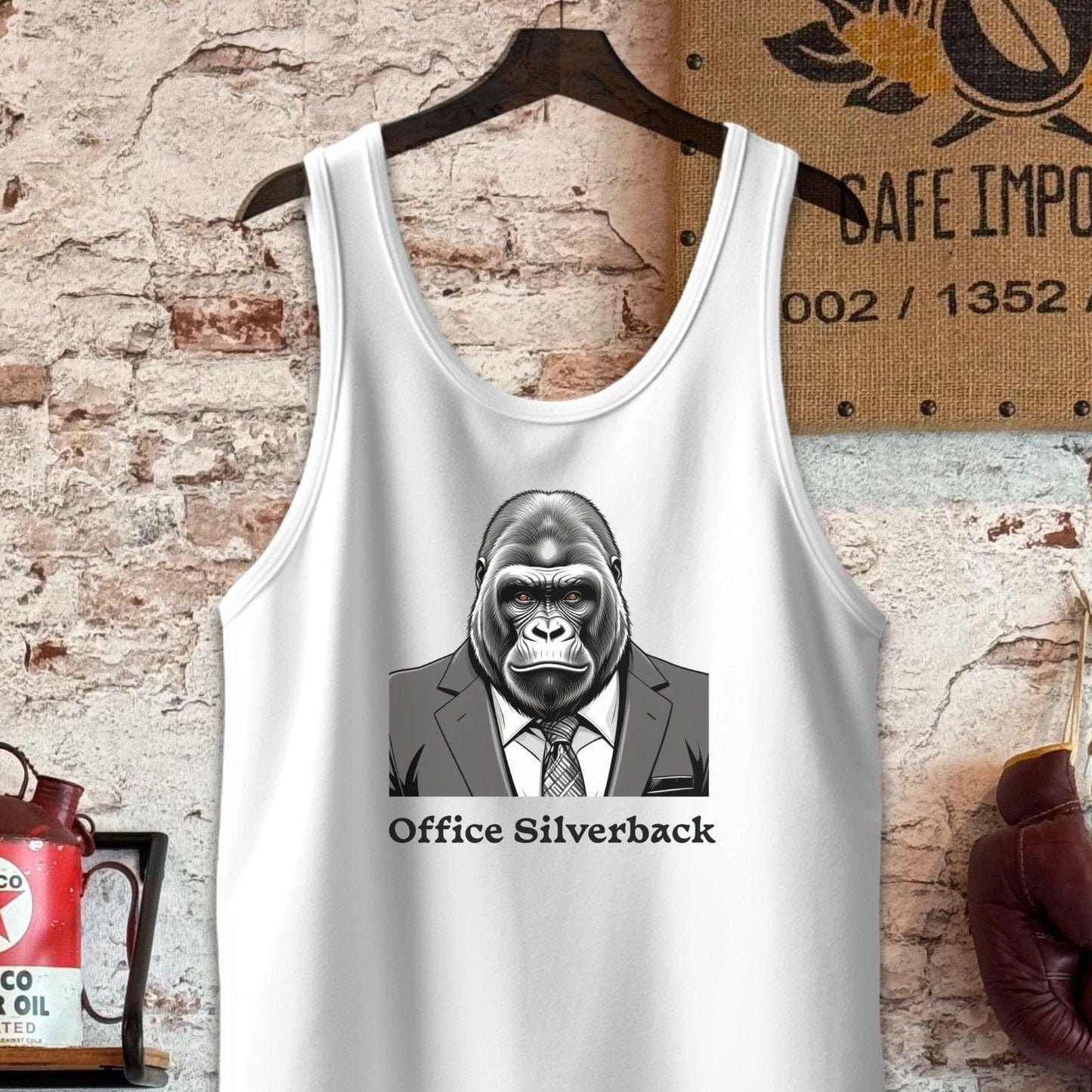 Tank Top / S / White Office Silverback T-Shirt