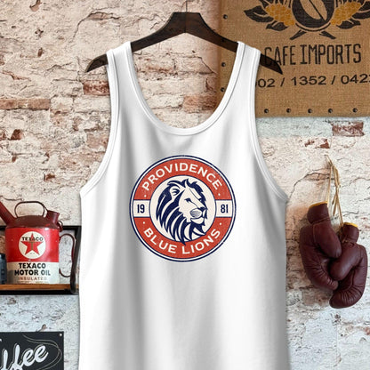 Tank Top / S / White Providence Blue Lions Sports Team Shirt