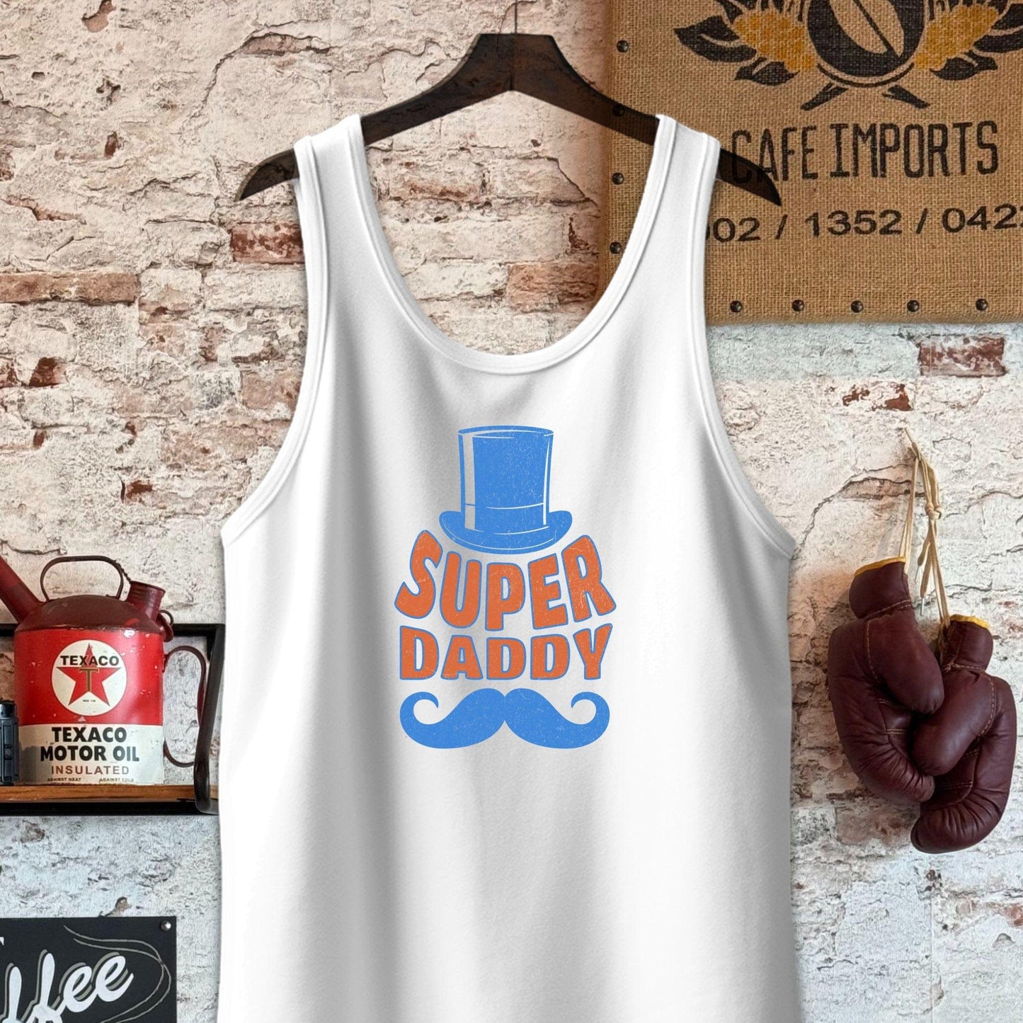 Tank Top / S / White Super Daddy Shirt