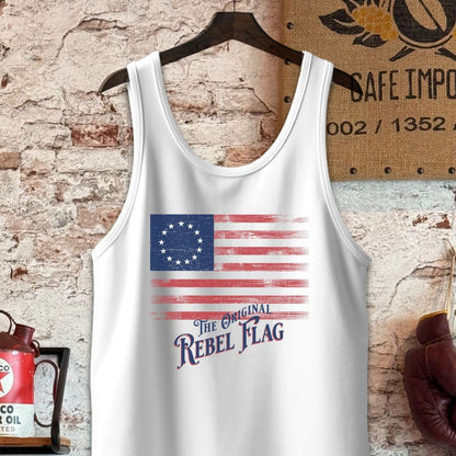 Tank Top / S / White The Original Rebel Flag Shirt