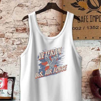 Tank Top / S / White U.S. Air Force Veteran Shirt