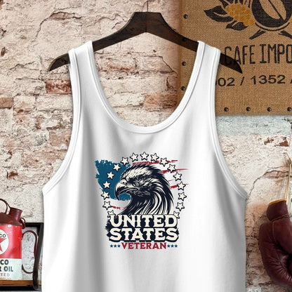 Tank Top / S / White United States Veteran Shirt