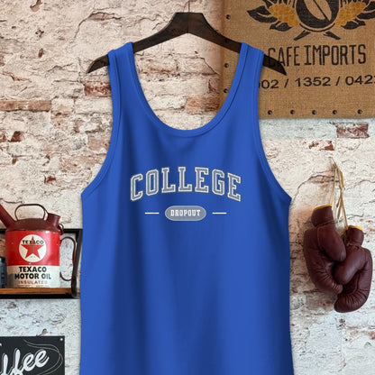 Tank Top / True Royal / S College Dropout Shirts