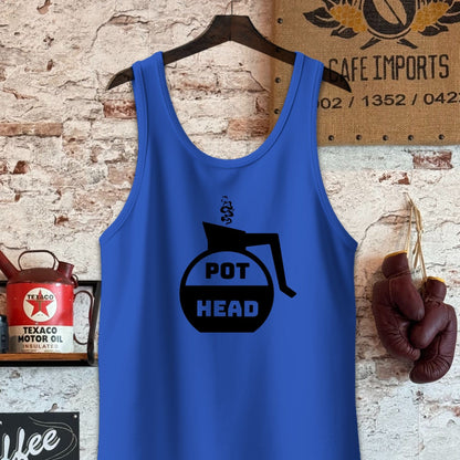 Tank Top / True Royal / S Pot Head Coffee Shirt