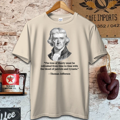 Thomas Jefferson Tree of Liberty Quote Shirts