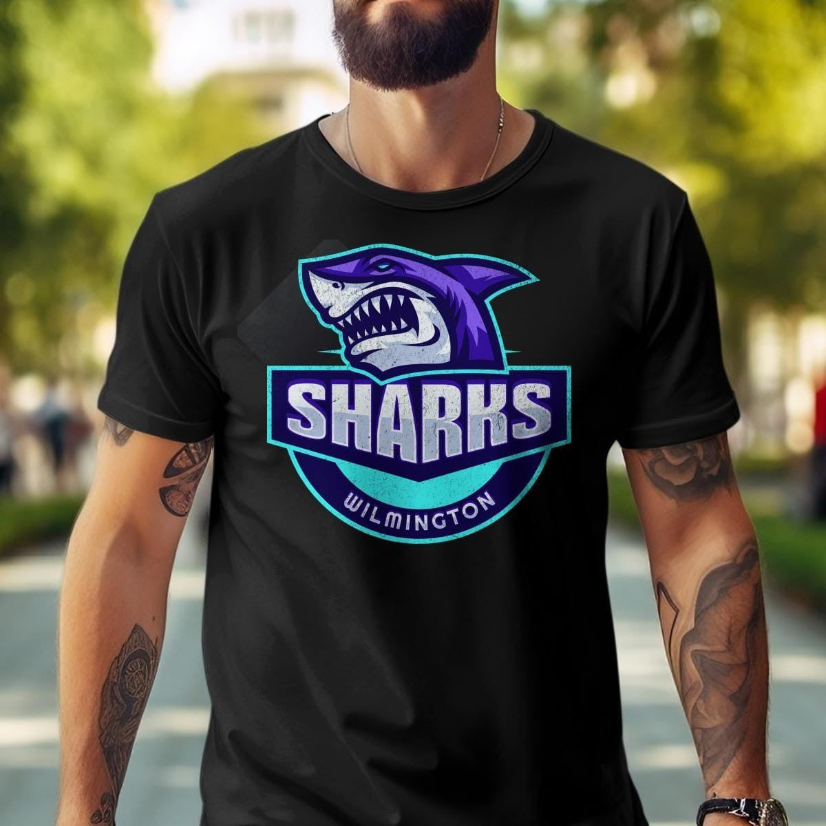 Wilmington Sharks Sports Team Shirt